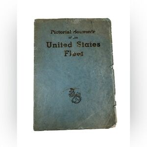 1934 Photo Souvenir Booklet Of United States Fleet Navy Ship, Daily life Photos
